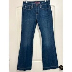 Cinch Lynden Dark Wash Flare Jeans Size 29/7 R Embroidered‎ Pocket Rodeo Boho
